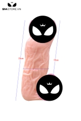 SMT3161 - Dương vật giả khủng lồ silicon có đế hít tường có gân