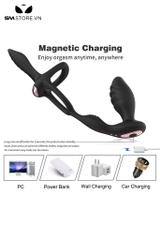 SMT3180 - Máy rung hậu môn và vòng đeo cu có máng điều khiển xa