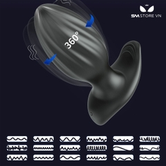 SMT3182 - Máy rung hậu môn silicon xoay 360 độ dài 96mm có 10 chế độ