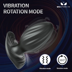 SMT3182 - Máy rung hậu môn silicon xoay 360 độ dài 96mm có 10 chế độ