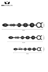 SMT3183 - Anal bead có 6 tầng hạt dạng có gai và thanh ngang kèm 3 size