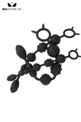 SMT3183 - Anal bead có 6 tầng hạt dạng có gai và thanh ngang kèm 3 size
