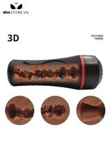 SMT3190 - Cốc thủ dâm tháo rời có âm đạo màu nâu silicon mềm