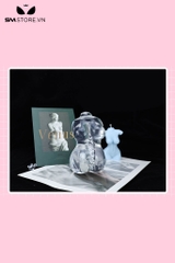 SMT3192 - Âm đạo giả trong suốt silicon mềm co giãn dài 14.6cm