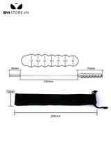 SMT3198 - Dụng cụ kích thích niệu đạo với anal bead inox dài 28cm