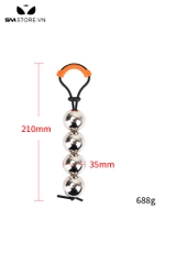 SMT3203 - Tạ đeo tinh hoàn với chuỗi hạt inox đường kính 35mm