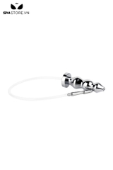 SMT3206 - Dụng cụ thụt rửa hậu môn bằng inox với butt plug 3 tầng
