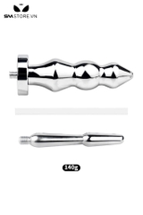 SMT3206 - Dụng cụ thụt rửa hậu môn bằng inox với butt plug 3 tầng