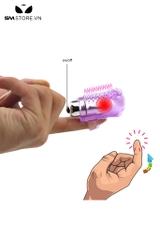 SMT3224 - Ngón tay rung silicon mini có thể tháo rời và có gai dài 6cm