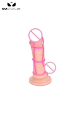 SMT3232 - Vòng đeo gốc dương vật có quai và lỗ thoáng silicon đàn hồi