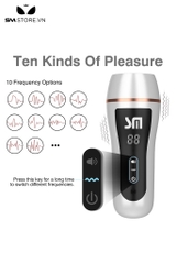 SMT3236 - Cốc thủ dâm silicon có rung silicon và 10 kiểu rung