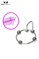 SMT3242 -Vòng đeo cu inox có bi và móc nối thiết kế 4 bi và 5 kích cỡ