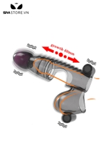 SMT3247 - Bao cao su đôn dên có quai đeo và rung dài 166.7mm