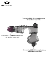 SMT3247 - Bao cao su đôn dên có quai đeo và rung dài 166.7mm