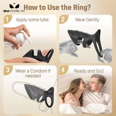 SMT3248 - Vòng đeo dương vật chống xuất tinh sớm dài 125mm