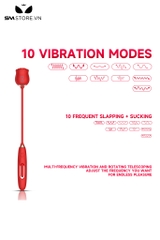 SMT3250 - Máy rung 2 đầu hoa hồng và đầu dương vật dài 46cm