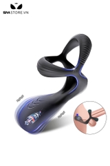 SMT3252 - Vòng rung dương vật silicon có 10 chế độ sạc điện dài 8cm