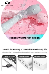 SMT3259 - Máy rung silicon tai mèo có 8 chế độ sạc điện chống nước