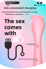 SMT3259 - Máy rung silicon tai mèo có 8 chế độ sạc điện chống nước