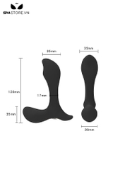 SMT3262 - Máy rung hậu môn có 3 đầu kích thích hình chữ L điều khiển xa