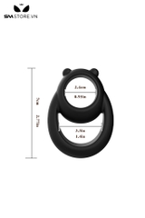 SMT3266 - Vòng cao su đeo dương vật hình tai gấu dài 7cm