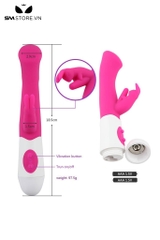 SMT3271 - Máy rung tai thỏ cầm gậy bằng silicon mềm dài 18.5cm