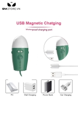 SMT3301 - Máy rung mini có lưỡi liếm và 10 tần số sạc điện dài 93mm
