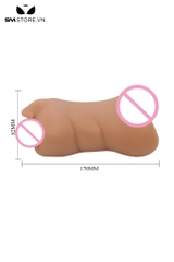 SMT3312 - Âm đạo giả cầm tay Pretty Love có môi miệng hở dài 17cm