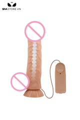 SMT3326 - Dương vật giả có rung Pretty Love đế dính tường dài 24cm