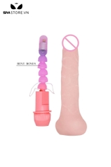SMT3328 - Máy rung đầu dương vật Baile có gân nổi dài 193mm