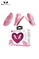 SMT3337 -  Kẹp núm vú rung Pretty Love điều khiển từ xa dài 51mm