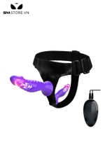 SMT3339 - Dương vật giả 2 đầu có rung điều khiển có dây dài 14 và 17cm