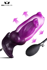 SMT3358 - Anal pump vớt butt plug đầu dương vật silicon co giãn dài 17cm