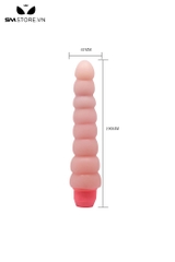 SMT3365 - Anal bead máy rung hậu môn silicon có khớp nối dài 19cm