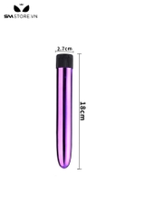 SMT3398 - Trứng rung mini ngụy trang viên đạn bằng nhựa dài 18cm
