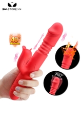 SMT3415 - Máy rung đầu dương vật có lưỡi liếm và sưởi ấm dài 232mm
