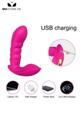 SMT3430 - Máy rung đầu dương vật xoắn ốc điều khiển APP dài 12cm