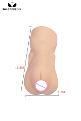 SMT3435 - Âm đạo giả anime có bi nổi trong bằng silicon co giãn dài 13.5cm