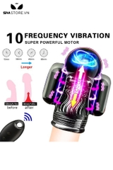 SMT3497 - Cốc thủ dâm rung thụt tự động điều khiển từ xa dài 7cm