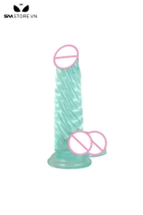 SMT3464 - Dương vật giả hít tường thiết kế hình xoắn ốc dài 20cm