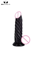 SMT3464 - Dương vật giả hít tường thiết kế hình xoắn ốc dài 20cm