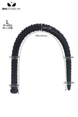 SMT3473 - Long anal dài 1m thiết kế dạng vân đốt có đế dính tường