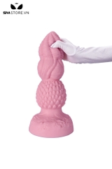 SMT3475 - Anal bead đế dính tường có 3 tầng dạng vân ngang và vẩy
