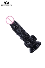 SMT3478 - Dương vật giả có gân gai nổi quanh đế dính tường dài 20cm