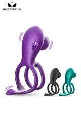 SMT3495 - Vòng rung đôi đeo dương vật kích thích 3 điểm dài 11cm