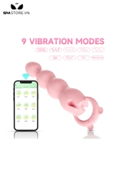 SMT3500 - Anal bead máy rung tai gấu điều khiển qua APP dài 16cm