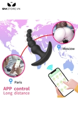 SMT3503 - Combo 4 anal bead hậu môn điều khiển từ xa với chuỗi bi liền