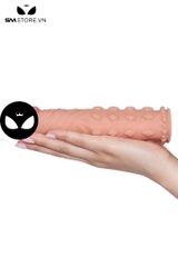 SMT3515 - Bao cao su đôn dên Love toy có bi nổi silicon dài 17.5cm