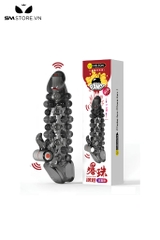 SMT3517 - Bao cao su đầu rồng đôn dên có quai đeo và bi nổi dài 18.2cm