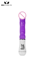 SMT3542 - Máy rung cầm tay đầu dương vật bằng silicon mềm dài 24cm